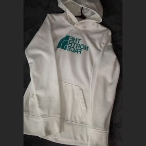 THE NORTH FACE WOMENS TEAL AND WHITE PULLOVER SZ S